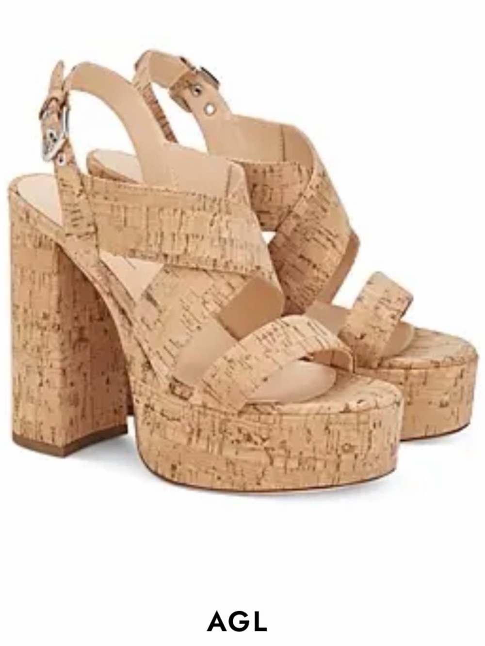 LIKE NEW AGL Wedge Cork Platform Sandals Sz EU 39.5